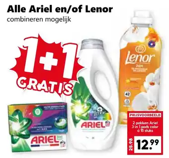 Coop Alle Ariel en/of Lenor aanbieding
