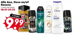 Coop Alle Axe, Dove en/of Rexona aanbieding