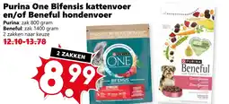 Coop Purina One Bifensis kattenvoer en/of Beneful hondenvoer aanbieding