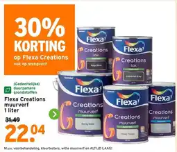 GAMMA Flexa Creations muurverf aanbieding