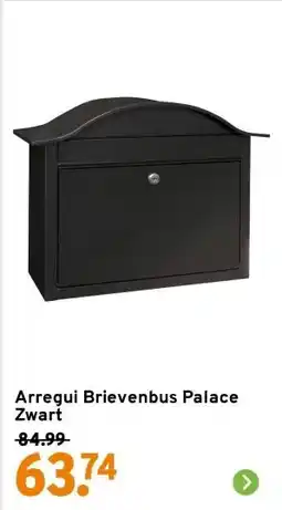 GAMMA Arregui Brievenbus Palace Zwart aanbieding