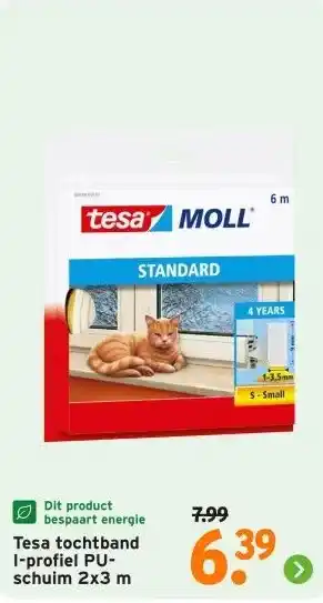 GAMMA Tesa tochtband I-profiel PU- schuim aanbieding
