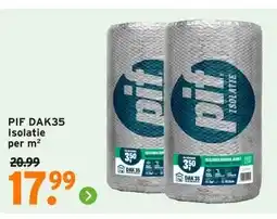 GAMMA PIF DAK35 Isolatie aanbieding