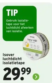 GAMMA Isover luchtdicht isolatietape aanbieding