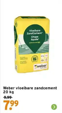 GAMMA Weber vloeibare zandcement 20 kg aanbieding