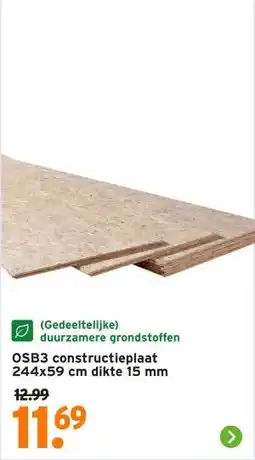 GAMMA OSB3 constructieplaat aanbieding