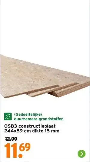 GAMMA OSB3 constructieplaat aanbieding