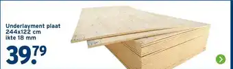GAMMA Underlayment plaat 244x122 cm ikte aanbieding