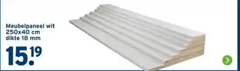GAMMA Meubelpaneel wit 250x40 cm aanbieding