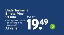 GAMMA Underlayment Elliots Pine aanbieding