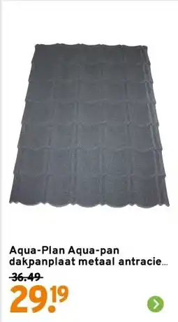 GAMMA Aqua-Plan Aqua-pan dakpanplaat metaal antraciet 1 m² aanbieding
