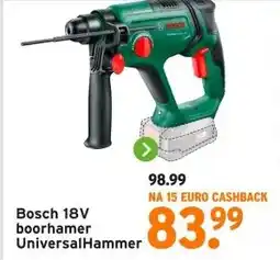 GAMMA Bosch 18V boorhamer UniversalHammer aanbieding