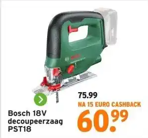 GAMMA Bosch 18V decoupeerzaag aanbieding