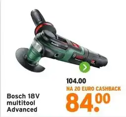 GAMMA Bosch 18V multitool Advanced aanbieding