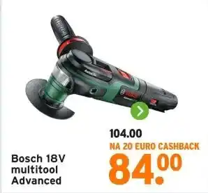 GAMMA Bosch 18V multitool Advanced aanbieding
