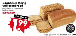 Coop Boonacker stevig volkorenbrood aanbieding