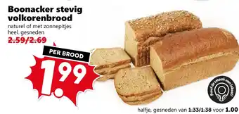 Coop Boonacker stevig volkorenbrood aanbieding