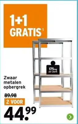 GAMMA Zwaar metalen opbergrek aanbieding