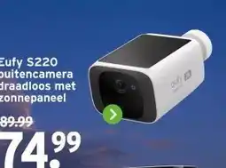 GAMMA Eufy S220 buitencamera draadloos met zonnepaneel aanbieding