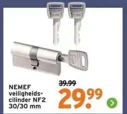 GAMMA NEMEF veiligheids- cilinder aanbieding
