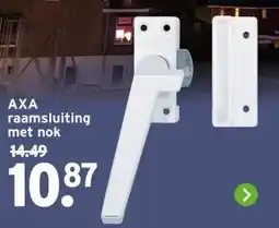 GAMMA AXA raamsluiting met nok aanbieding