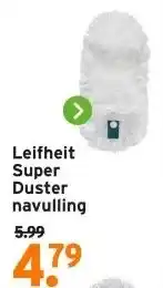 GAMMA Leifheit Super Duster navulling aanbieding