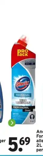 GAMMA Glorix Pro Formula toiletreiniger Ocean aanbieding