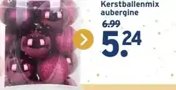 GAMMA Kerstballenmix aubergine aanbieding