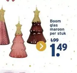 GAMMA Boom glas maroon aanbieding