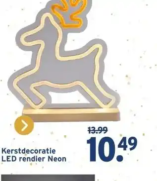 GAMMA Kerstdecoratie LED rendier Neon aanbieding