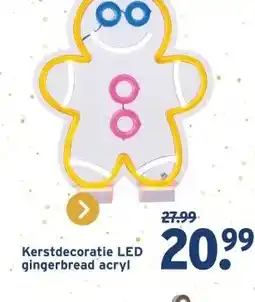 GAMMA Kerstdecoratie LED gingerbread acryl aanbieding