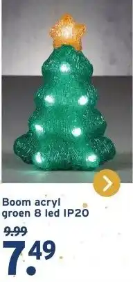 GAMMA Boom acryl groen 8 led IP20 aanbieding