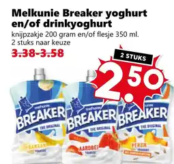 Coop Melkunie breaker yoghurt en/of drinkyoghurt aanbieding