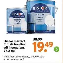 GAMMA Histor Perfect Finish houtlak wit hoogglans aanbieding