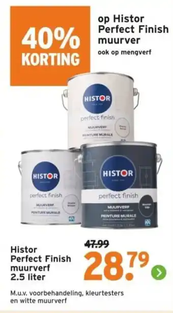 GAMMA Histor Perfect Finish muurverf aanbieding