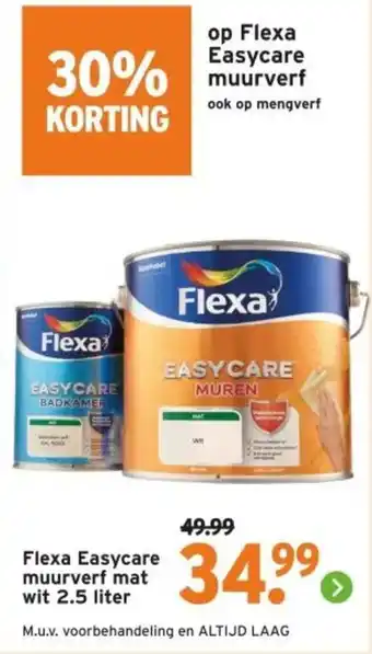 Flexa Easycare muurverf mat wit
