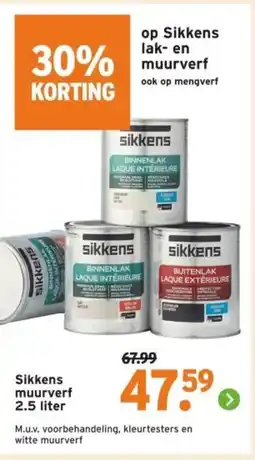 GAMMA Sikkens muurverf aanbieding
