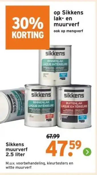 GAMMA Sikkens muurverf aanbieding