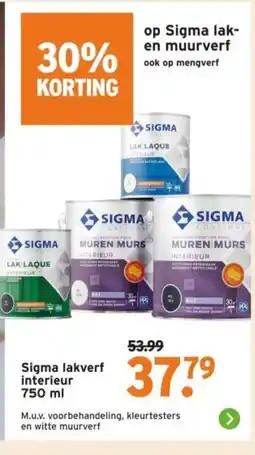 GAMMA Sigma lakverf interieur aanbieding