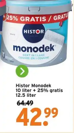 GAMMA Histor Monodek 10 liter + 25% gratis aanbieding