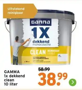 GAMMA GAMMA 1x dekkend clean aanbieding