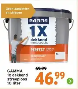 GAMMA GAMMA 1x dekkend streeploos aanbieding
