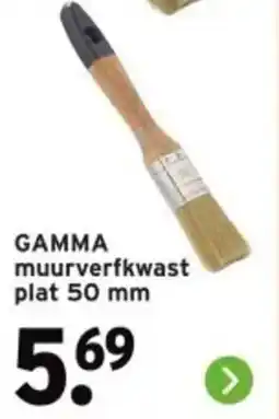 GAMMA GAMMA muurverfkwast plat aanbieding