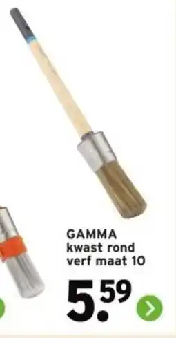 GAMMA GAMMA kwast rond verf maat 10 aanbieding