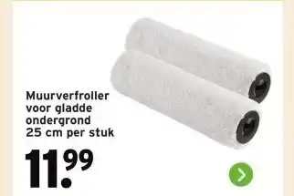 GAMMA Muurverfroller voor gladde ondergrond aanbieding