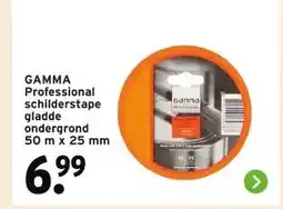 GAMMA GAMMA Professional schilderstape gladde ondergrond aanbieding