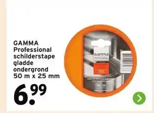 GAMMA GAMMA Professional schilderstape gladde ondergrond aanbieding