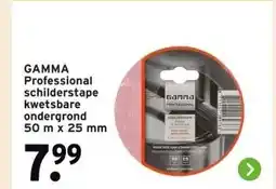 GAMMA GAMMA Professional schilderstape kwetsbare ondergrond aanbieding