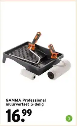 GAMMA GAMMA Professional muurverfset 5-delig aanbieding