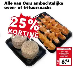 Coop Alle van Oers ambachtelijke oven- of frituursnacks aanbieding